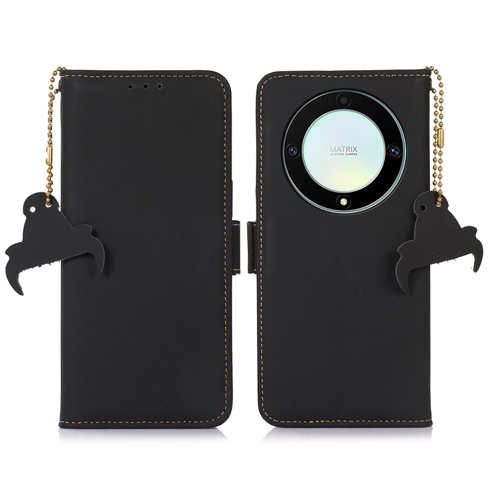 Shockproof Phone Case For Honor X40 5G X9a 5G Magic5 Lite 5G Genuine Cow Leather Stand RFID Blocking Phone Flip Wallet Cover Shockproof Phone Case For Honor X40 5G X9a 5G Magic5 Lite 5G Genuine Cow Leather Stand RFID Blocking Phone Flip Wallet Cover